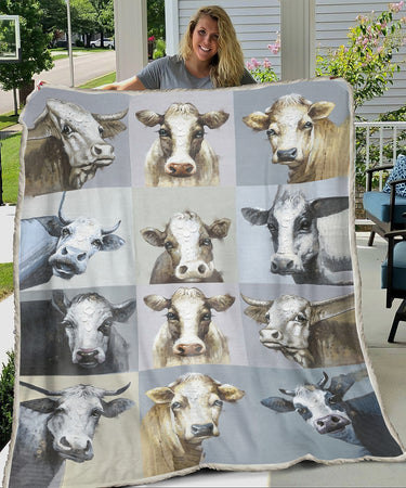 [th0099-tpa]-cow-fleece-blanket
