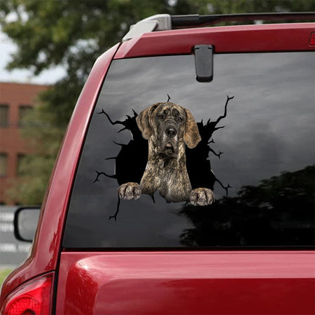 [da0928-snf-tnt]-great-dane-crack-car-sticker-dogs-lover