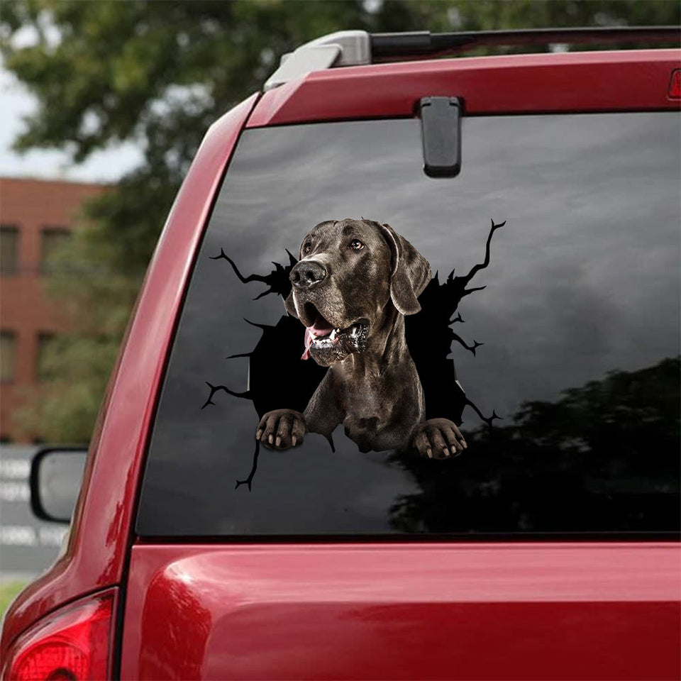 [da0933-snf-tnt]-great-dane-crack-car-sticker-dogs-lover