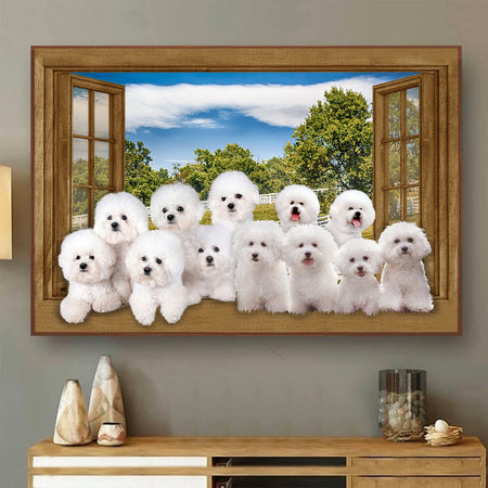 [ld0696-snf-lad]-bichon-frise-poster-dogs-lover