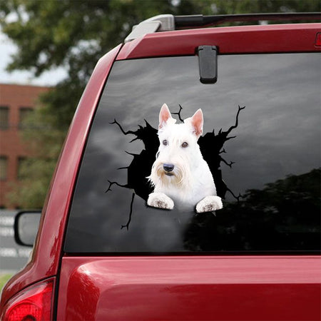 [ld0973-snf-lad]-cottish-terrier-crack-car-sticker-dogs-lover