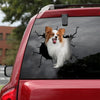 [ld0691-snf-lad]-papillon-dog-crack-car-sticker-dogs-lover