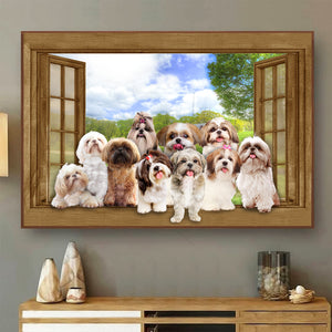 [ld0665-snf-lad]-shih-tzu-poster-dogs-lover