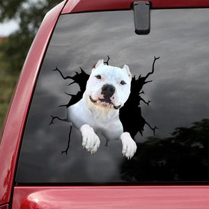 [ld1470-snf-lad]-dogo-argentino-crack-car-sticker-dogs-lover