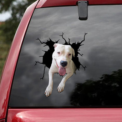 [ld1472-snf-lad]-dogo-argentino-crack-car-sticker-dogs-lover