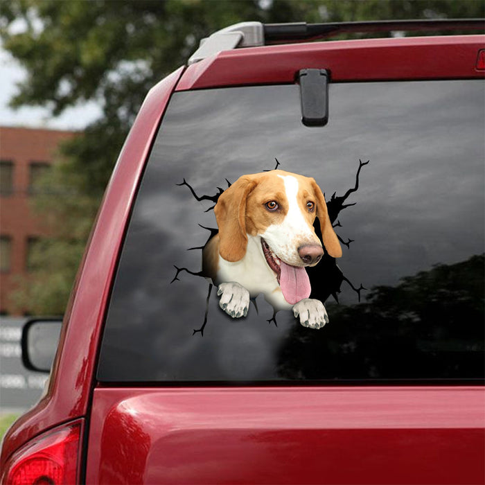 [ld0566-snf-lad]-american-fox-hound-crack-car-sticker-dogs-lover