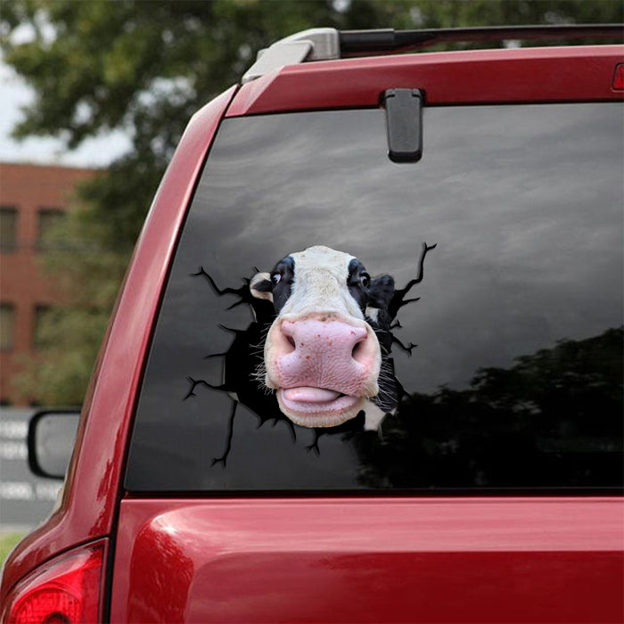 [sk1261-snf-tpa]-dairy-cow-crack-sticker-cattle-lover