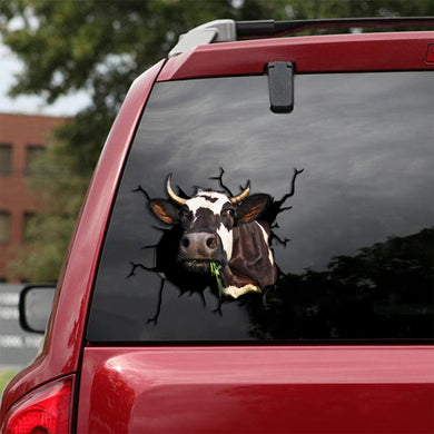 [sk1260-snf-tpa]-dairy-cow-crack-sticker-cattle-lover