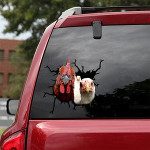 [sk1250-snf-tpa]-funny-chicken-crack-sticker-poultry-lover