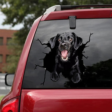 [da0049-snf-tnt]-labrador-crack-car-sticker-dogs-lover
