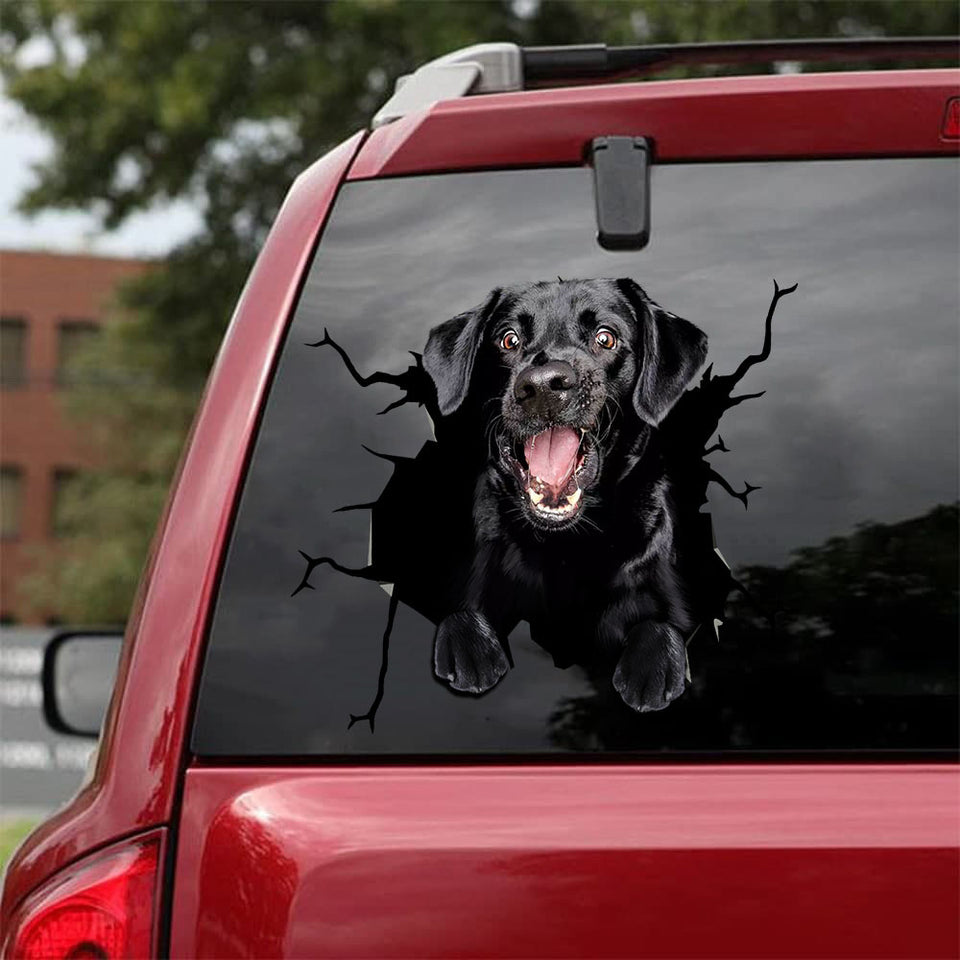 [da0049-snf-tnt]-labrador-crack-car-sticker-dogs-lover