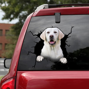 [da0046-snf-tnt]-labrador-crack-car-sticker-dogs-lover