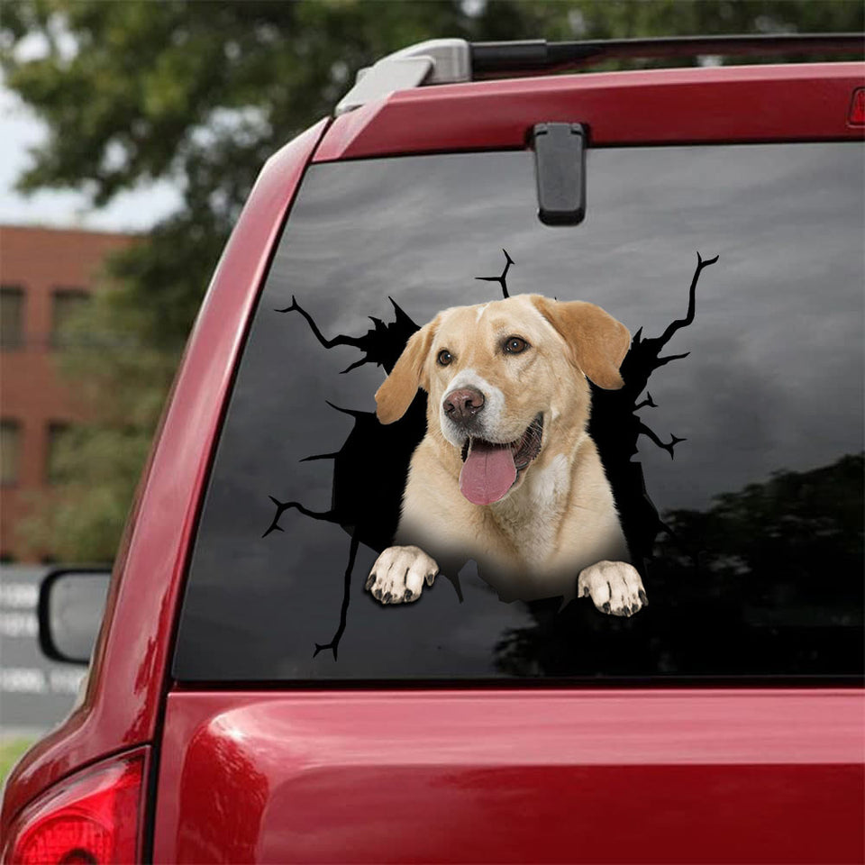 [da0053-snf-tnt]-labrador-crack-car-sticker-dogs-lover