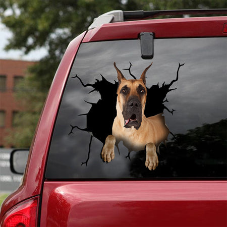 [ld0207-snf-lad]-great-dane-crack-car-sticker-dogs-lover