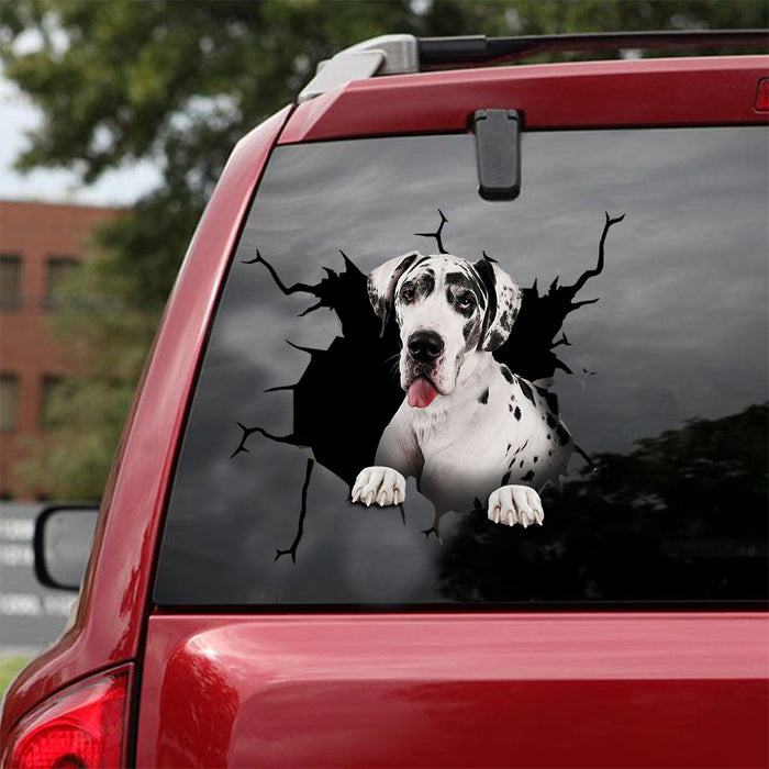 [ld0209-snf-lad]-great-dane-crack-car-sticker-dogs-lover