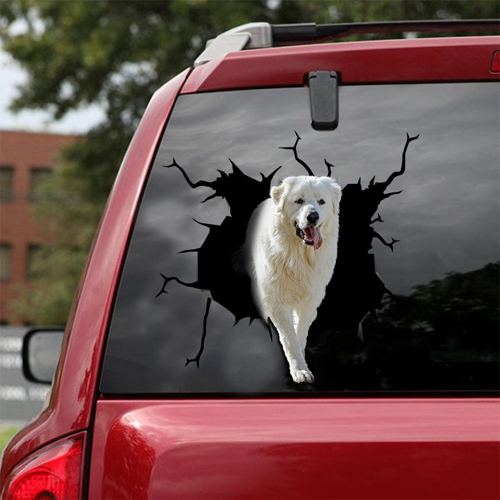 [ld0220-snf-lad]-great-pyrenees-crack-car-sticker-dogs-lover