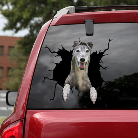 [ld0238-snf-lad]-greyhounds-crack-car-sticker-dogs-lover