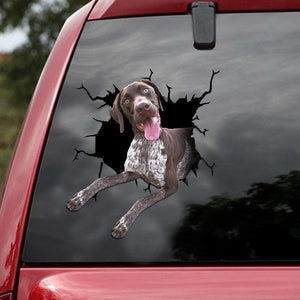 [ld1486-snf-lad]-german-shorthaired-pointer-sticker-dogs-lover