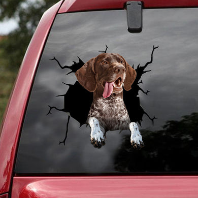 [ld1487-snf-lad]-german-shorthaired-pointer-sticker-dogs-lover