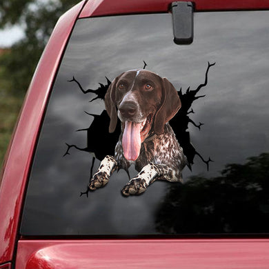 [ld1488-snf-lad]-german-shorthaired-pointer-sticker-dogs-lover