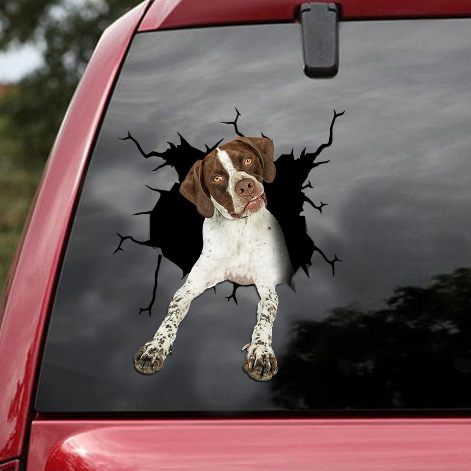 [ld1489-snf-lad]-german-shorthaired-pointer-sticker-dogs-lover