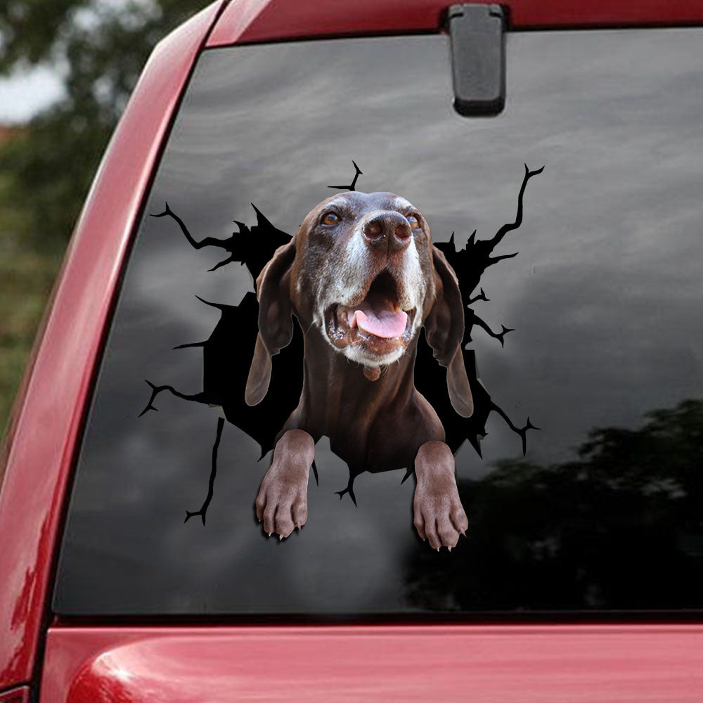 [ld1490-snf-lad]-german-shorthaired-pointer-sticker-dogs-lover