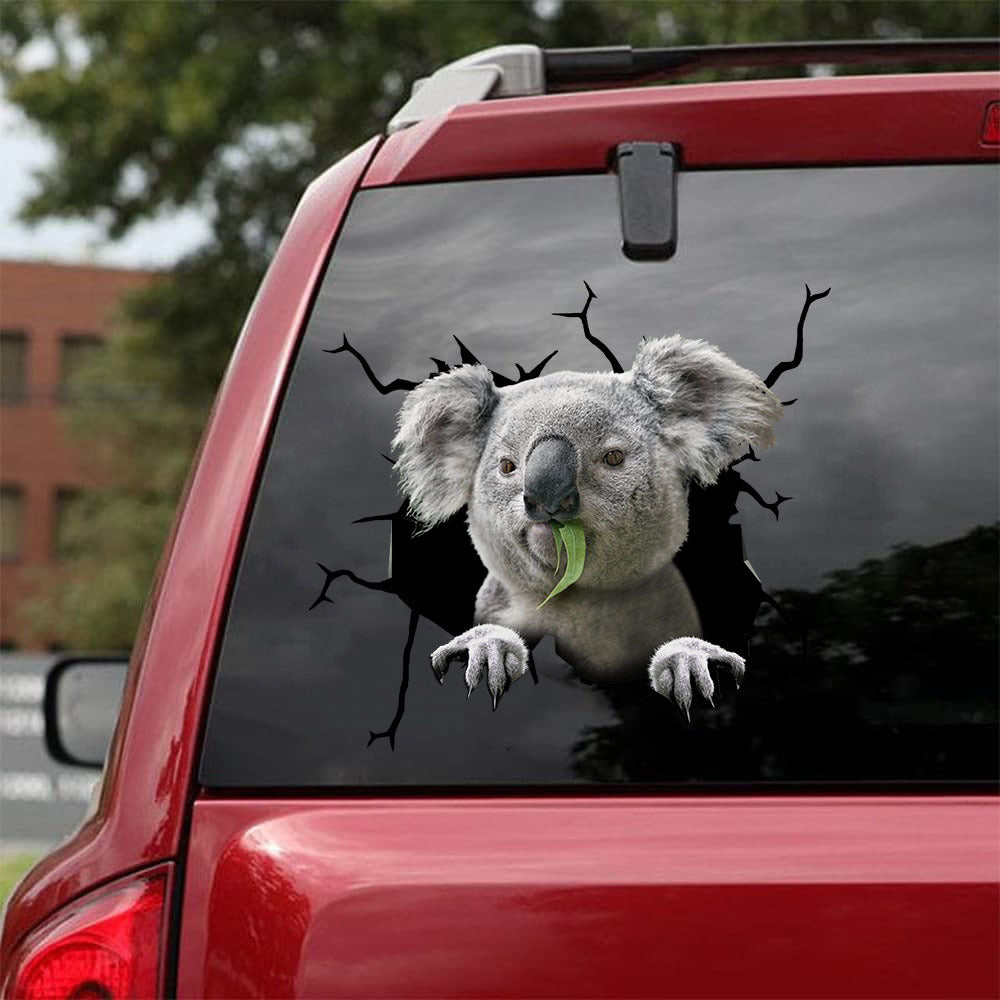 [da0006-snf-tpa]-koala-crack-car-sticker-animals-lover