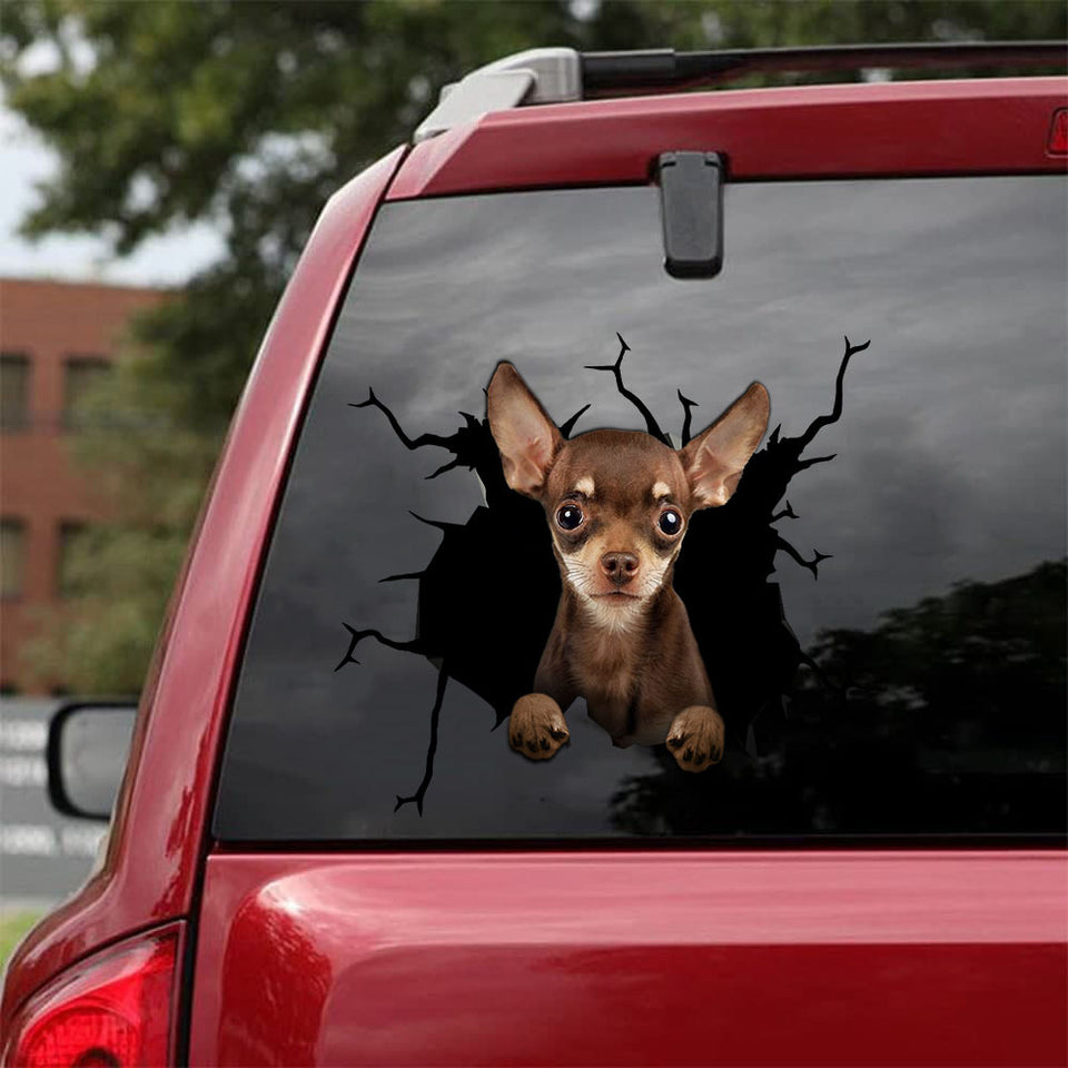 [da0059-snf-tnt]-chihuahua-crack-car-sticker-dogs-lover
