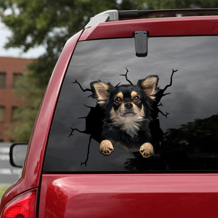 [da0060-snf-tnt]-chihuahua-crack-car-sticker-dogs-lover