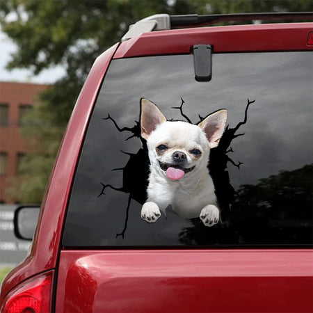 [da0062-snf-tnt]-chihuahua-crack-car-sticker-dogs-lover