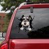 [th0581-snf-tpa]-schnauzer-crack-car-sticker-dogs-lover