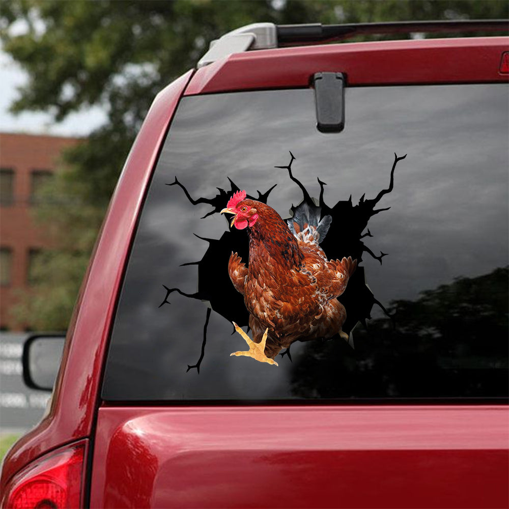 [sk1403-snf-lad]-chicken-crack-sticker-poultry-lover