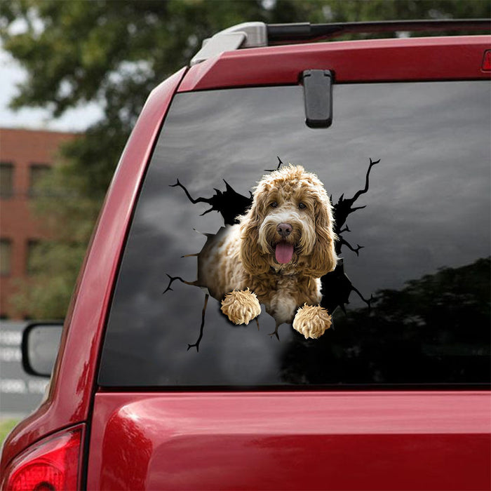 [ld0680-snf-lad]-cockapoo-crack-car-sticker-dogs-lover