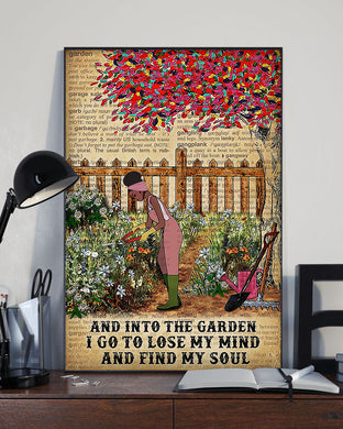 [ld1081-snf-lad]-black-girl-and-gardening-poster