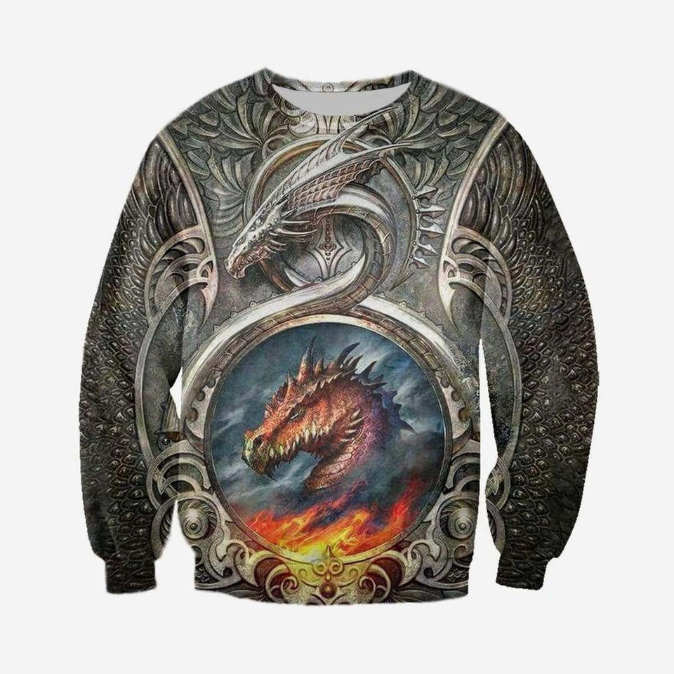 3D ALL OVER PRINT DRAGON HOODIE NM050905