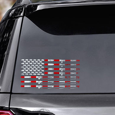 [ld1788-snf-lad]-america-fishing-car-sticker-america-lovers