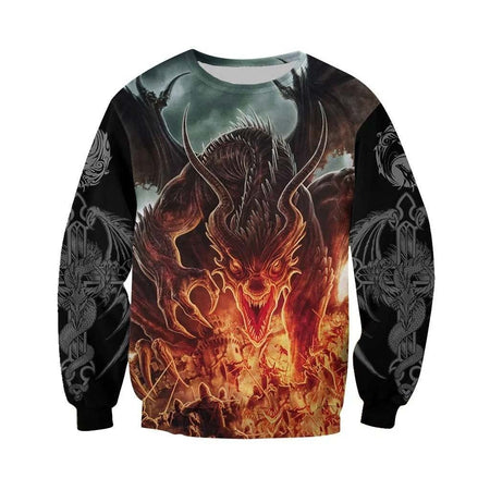 3D ALL OVER PRINTED DRAGON HOODIE NM050940