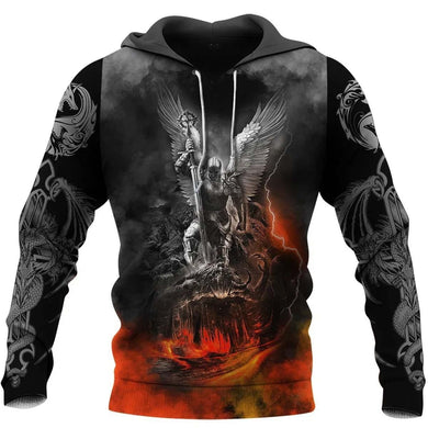 3D ALL OVER PRINTED DRAGON HOODIE NM050937