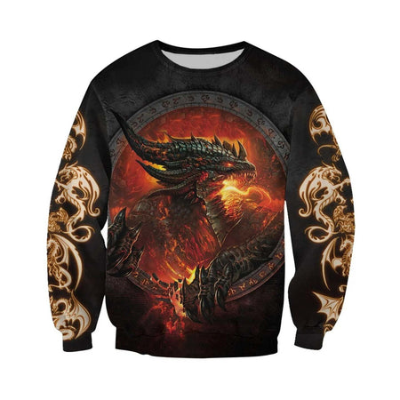 3D ALL OVER PRINTED DRAGON HOODIE NM050936