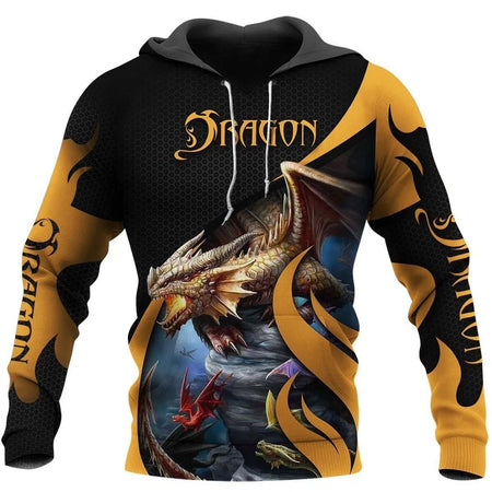 3D TATOO DUNGEONS AND DRAGONS ARMOR HOODIE NM050956