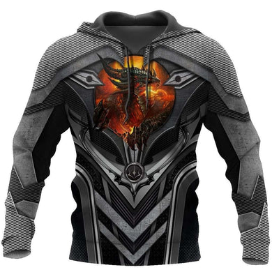 3D TATTOO AND DUNGEON DRAGON HOODIE HAC101202