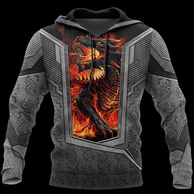 3D TATTOO AND DUNGEON DRAGON HOODIE HAC27126