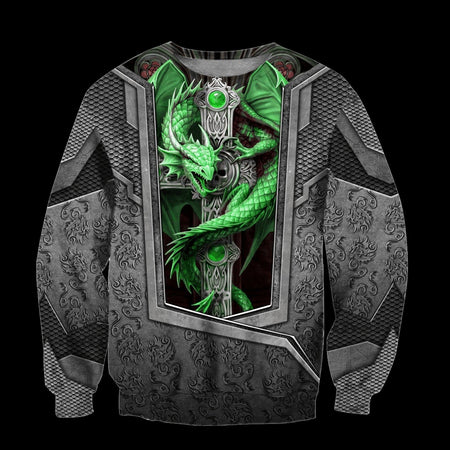 3D TATTOO AND DUNGEON DRAGON HOODIE HAC27122