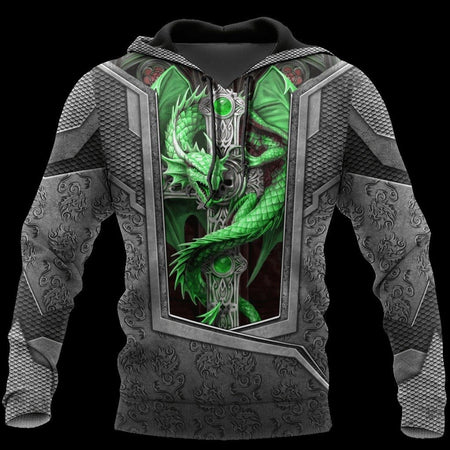 3D TATTOO AND DUNGEON DRAGON HOODIE HAC27122