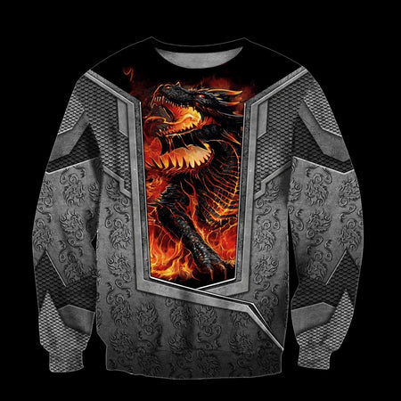 3D TATTOO AND DUNGEON DRAGON HOODIE HAC27126