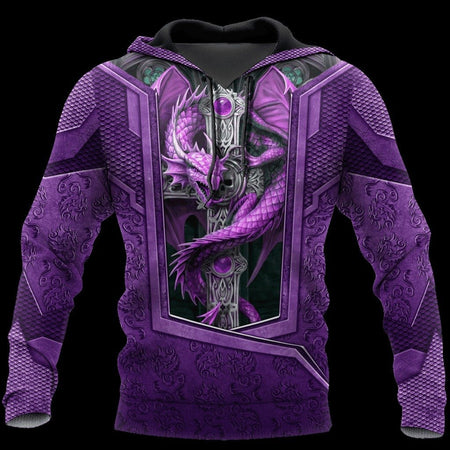 3D TATTOO AND DUNGEON DRAGON HOODIE HAC27123