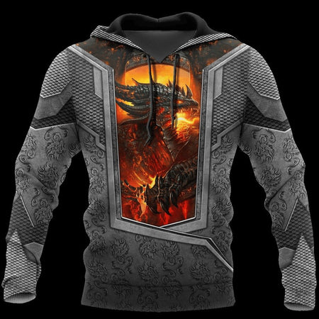 3D TATTOO AND DUNGEON DRAGON HOODIE HAC020115