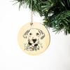 Christmas Lucky Dalmatian Christmas Ornament, Christmas Gift, Circle Ornament