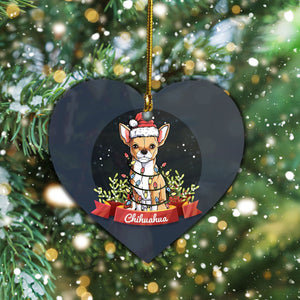 Chihuahua Dog Santa Claus, Christmas Ornament, Christmas Gift