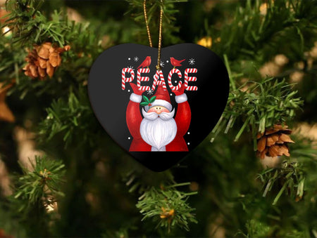 Cardinal Peace Santa Claus, Christmas Ornament, Christmas Gift